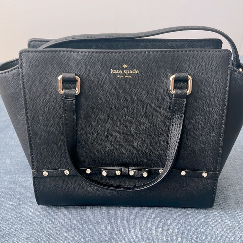 Kate Spade Laurel Way Jeweled Cross body bag EUC
